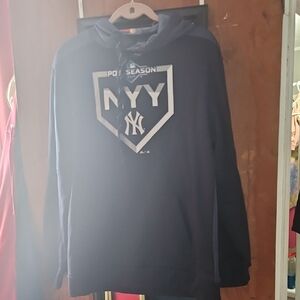 Majestic Navy Blue New York Yankees Hoodie Sweatshirt